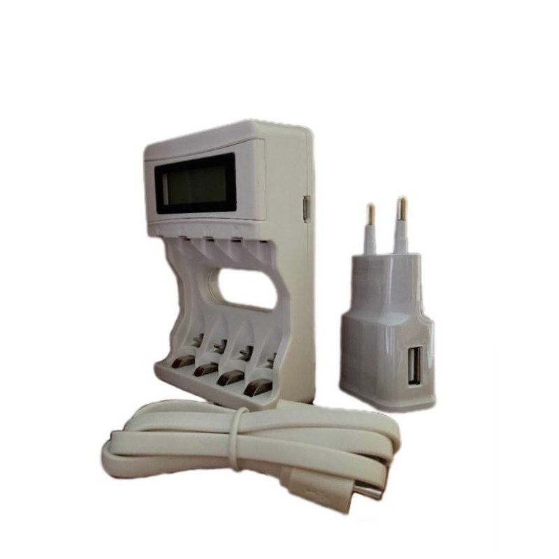 Інтелектуальний зарядний пристрій PL-NC07 з дисплеєм LCD для акумуляторів типу AA і AAA від PALO