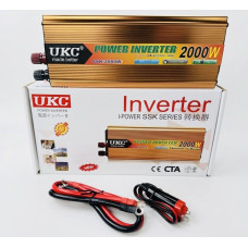 Инвертор 2000Вт 12V-220V, преобразователь напряжения 2000Вт 12V-220V, UKC
