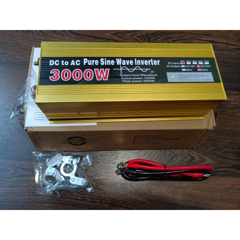 Инвертор 12V/220V/3000 W чистая синусоида
