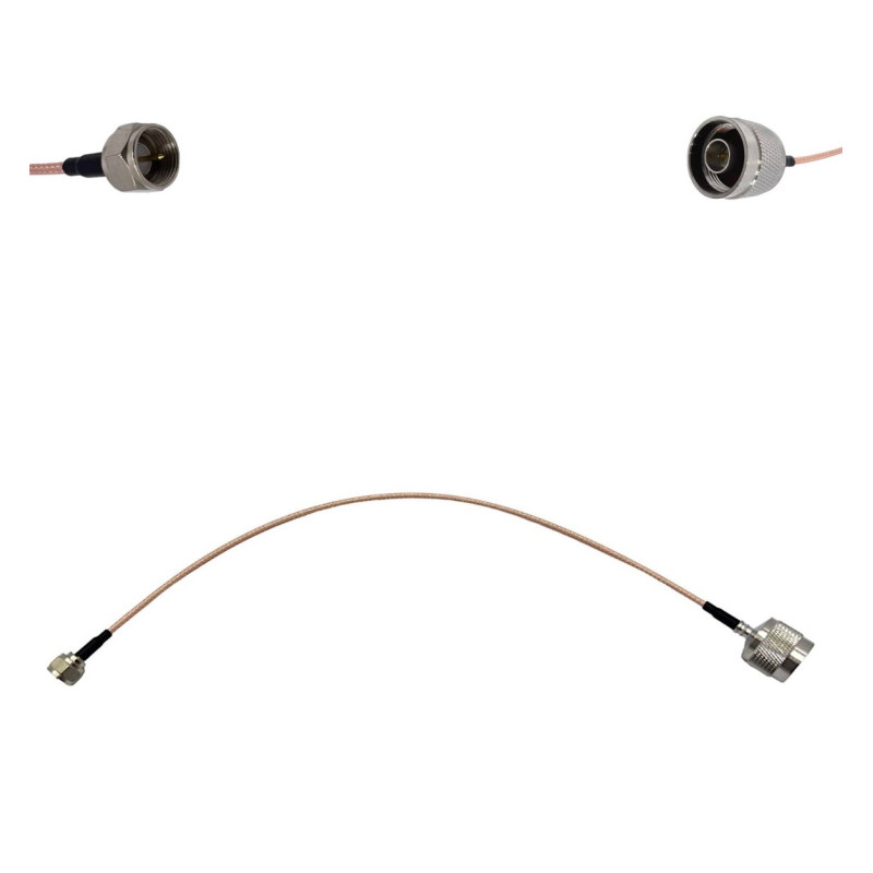 Пігтейл F-Male - N-Type-Male ВЧ кабель перехідник RG316 довжина 30 см