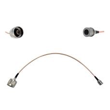 Пігтейл QMA-Male-N-Type-Male ВЧ кабель перехідник RG316 довжина 30 см Пігтейл QMA-Male-N-Type-Male ВЧ кабель перехідник RG316 довжина 30 см