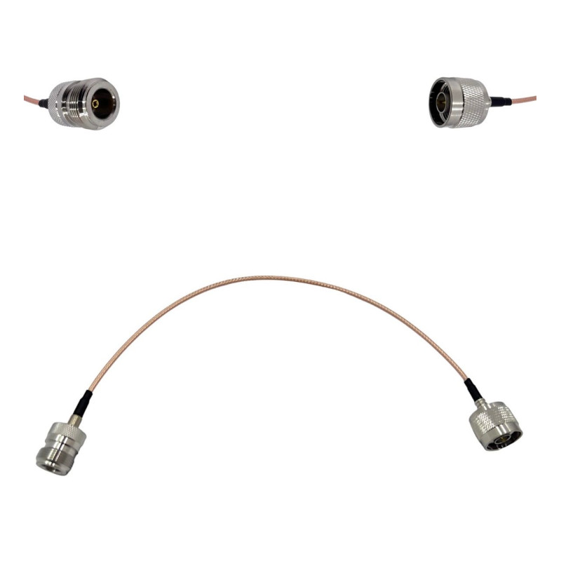 Пигтейл N-Type-Male - N-Type-Female ВЧ кабель переходник RG316 длинна 30 см