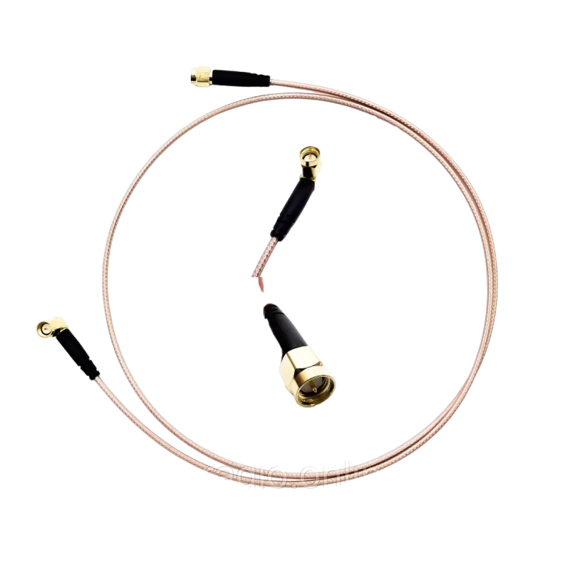 Пигтейл SMA-Male 90° - SMA Male ВЧ кабель переходник RG316 длинна 1 м угловой