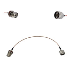Пігтейл N-Type-Male - UHF-Female ВЧ кабель перехідник RG316 довжина 30 см