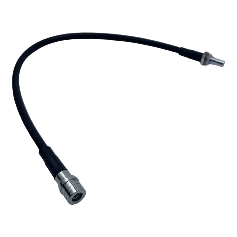 Пигтейл QMA-Male - QMA-Female ВЧ кабель переходник RG223 30 см