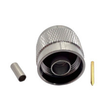 Роз'єм N-Type-Male на кабель RG174 під обжим Роз'єм N-Type-Male на кабель RG174 під обжим