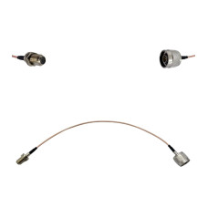 Пігтейл N-Type-Male - F-Female ВЧ кабель перехідник RG316 довжина 30 см Пігтейл N-Type-Male - F-Female ВЧ кабель перехідник RG316 довжина 30 см