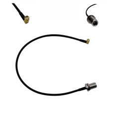 Пігтейл RP-SMA-Male 90° - N-Type-Female ВЧ кабель перехідник RG223 50 см Пігтейл RP-SMA-Male 90° - N-Type-Female ВЧ кабель перехідник RG223 50 см