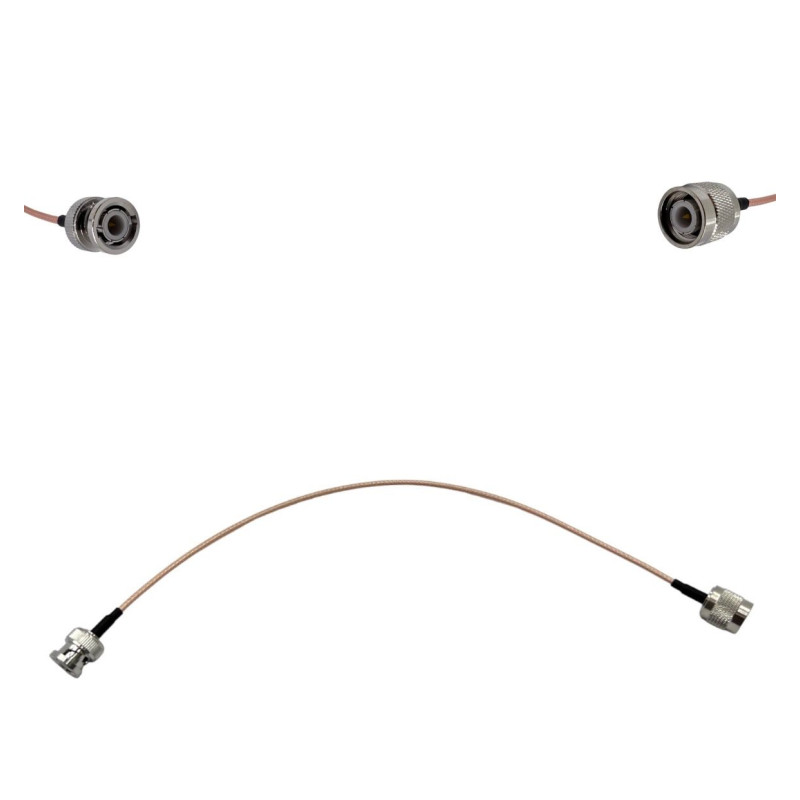 Пигтейл TNC-Male - BNC-Male ВЧ кабель переходник RG316 длинна 30 см