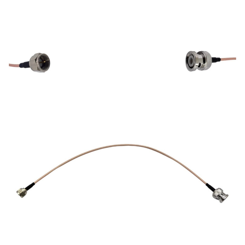 Пігтейл UHF-Male - BNC-Male ВЧ кабель перехідник RG316 довжина 30 см