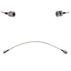 Пігтейл QMA-Male - BNC-Male ВЧ кабель перехідник RG316 довжина 30 см