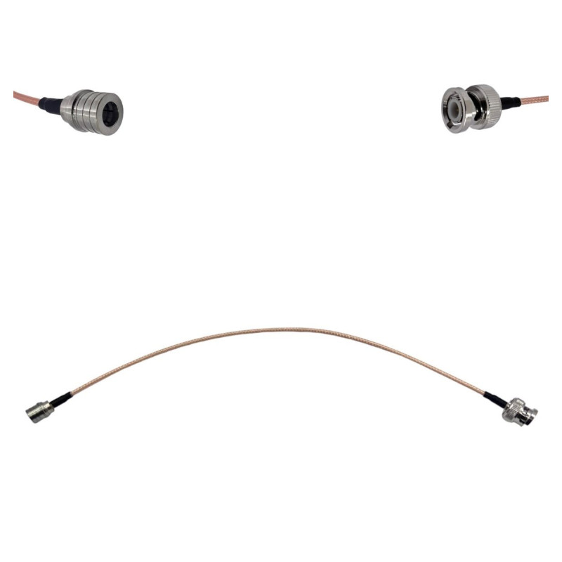 Пігтейл QMA-Male - BNC-Male ВЧ кабель перехідник RG316 довжина 30 см