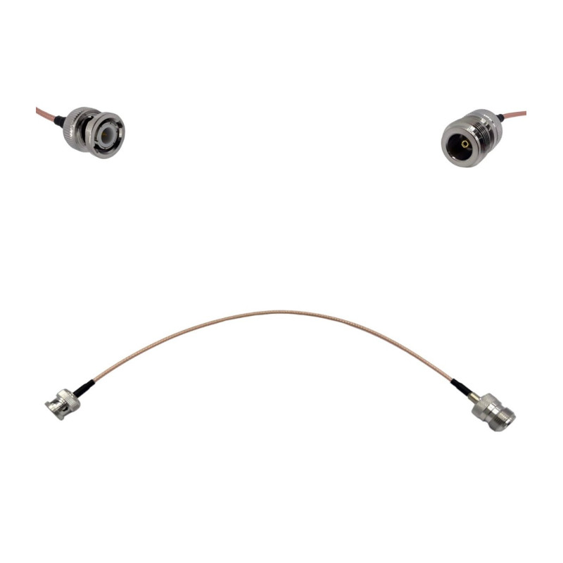 Пігтейл BNC-Male - N-Type-Female ВЧ кабель перехідник RG316 довжина 30 см