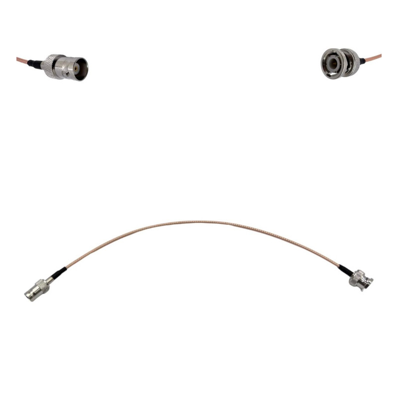 Пигтейл BNC-Male - BNC-Female ВЧ кабель переходник RG316 длинна 30 см