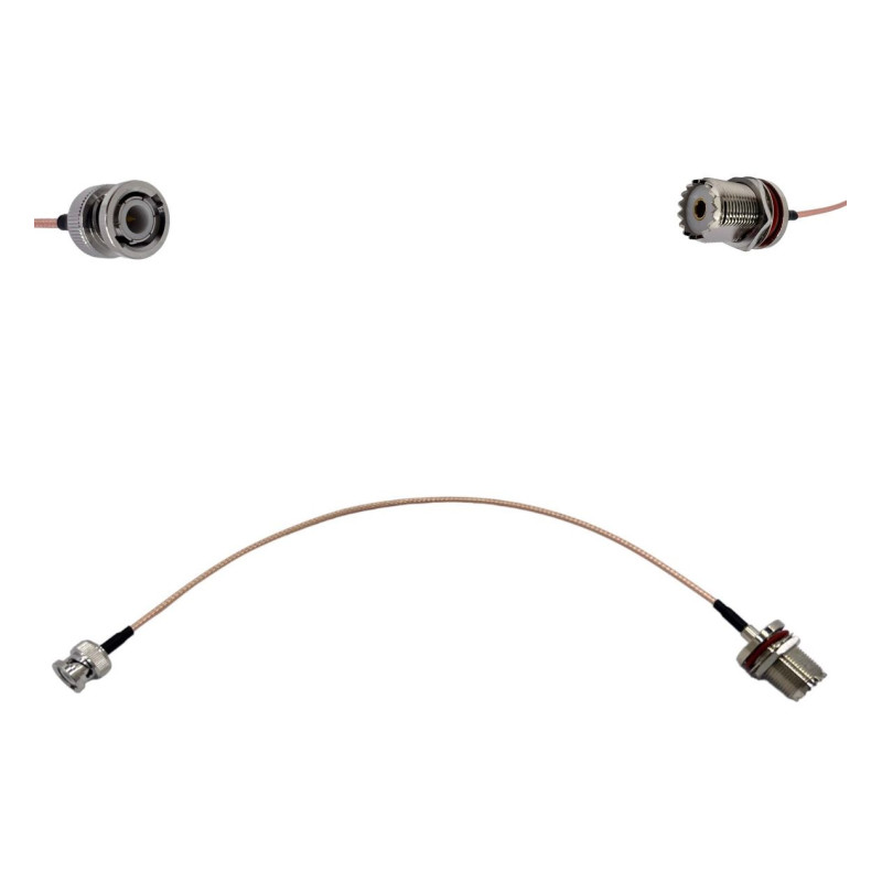 Пігтейл BNC-Male - UHF-Female ВЧ кабель перехідник RG316 довжина 30 см