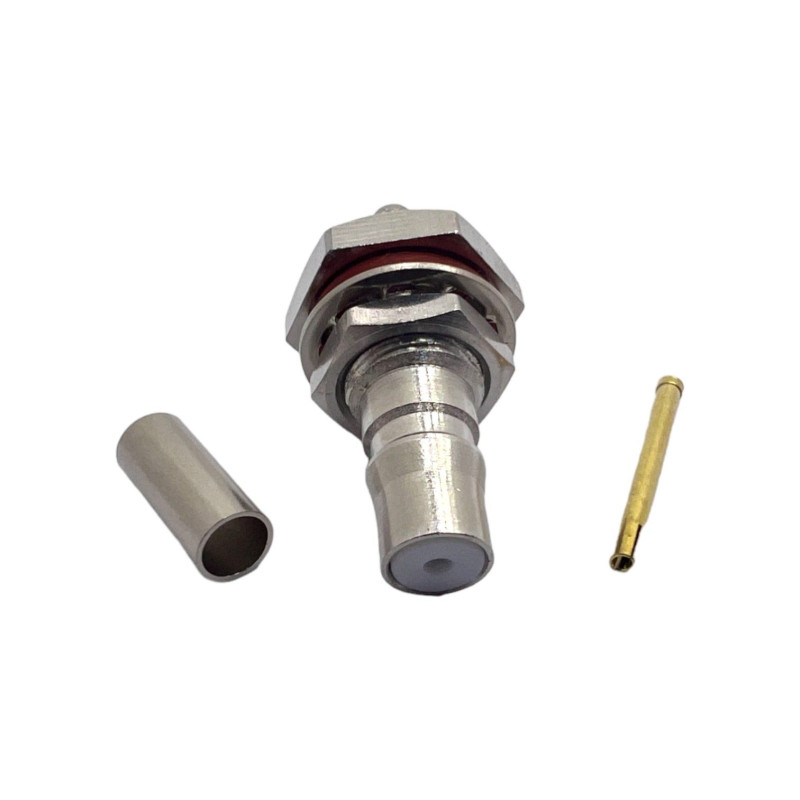 Роз'єм QMA-Female на кабель RG174 під обтиск