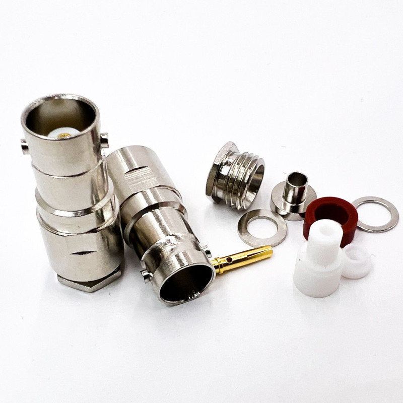 Разъем BNC-Female на кабель RG-58 под пайку