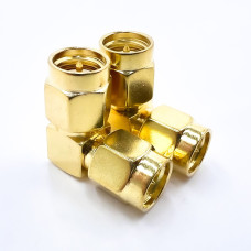 Перехідник SMA-Male - SMA-Male (конектор папа - папа), кутовий