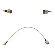 Пигтейл RP-SMA-Male - TNC-Male ВЧ кабель переходник RG316 длинна 30 см Пигтейл RP-SMA-Male - TNC-Male ВЧ кабель переходник RG316 длинна 30 см