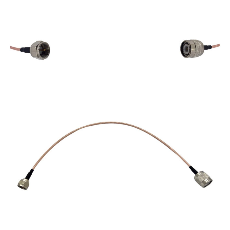 Пігтейл F-Male - TNC-Male ВЧ кабель перехідник RG316 довжина 30 см