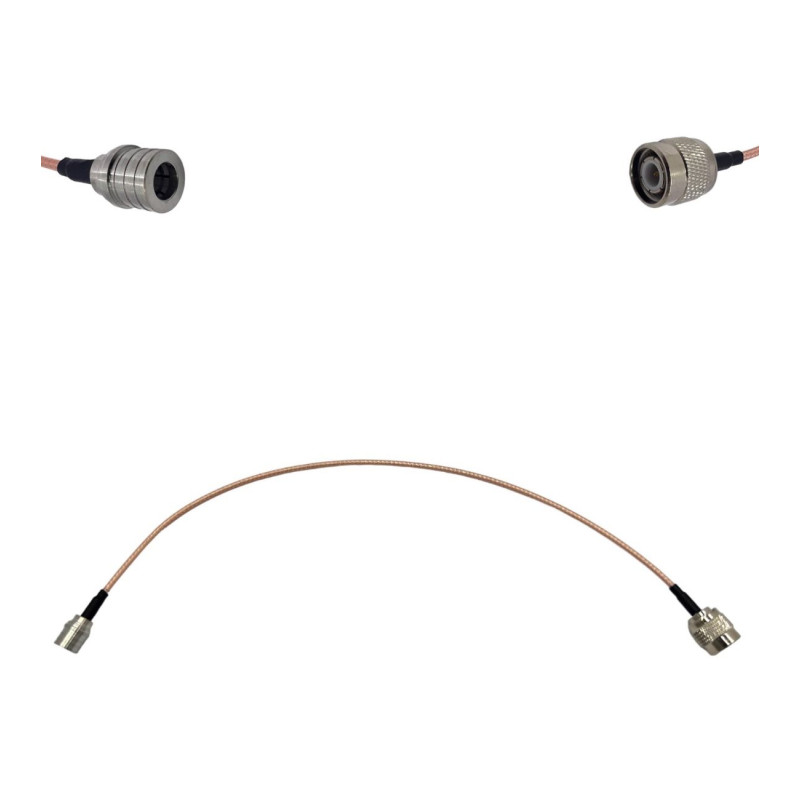 Пігтейл QMA-Male - TNC-Male ВЧ кабель перехідник RG316 довжина 30 см