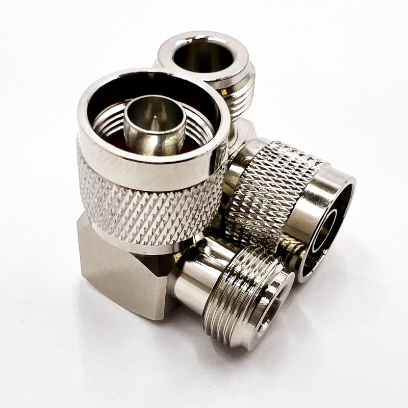 Переходник N-Type-Male - N-Type-Female (коннектор папа - мама) угловой