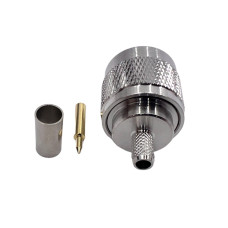 Разъем N-Type-Male на кабель RG400 под обжим Разъем N-Type-Male на кабель RG400 под обжим