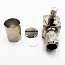 Роз'єм QMA-Female на кабель RG-8/LMR400 під обтиск, кутовий Роз'єм QMA-Female на кабель RG-8/LMR400 під обтиск, кутовий