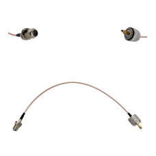 Пігтейл UHF-Male - F-Female ВЧ кабель перехідник RG316 довжина 30 см