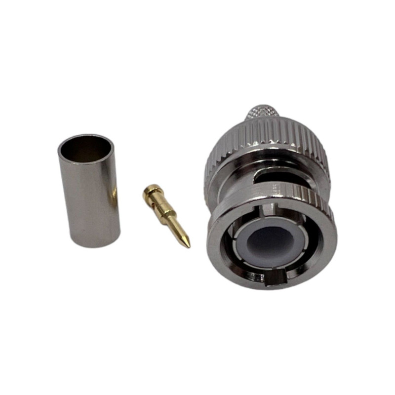 Роз'єм BNC-Male на кабель RG400 під обтиск