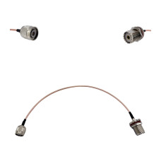 Пігтейл TNC-Male - UHF-Female ВЧ кабель перехідник RG316 довжина 30 см