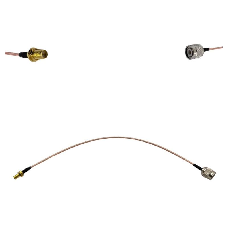 Пигтейл TNC-Male - RP-SMA-Female ВЧ кабель переходник RG316 длинна 30 см