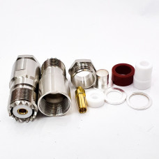 Роз'єм UHF-Female на кабель RG-213 під пайку Роз'єм UHF-Female на кабель RG-213 під пайку