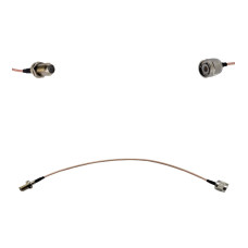 Пігтейл TNC-Male - F-Female ВЧ кабель перехідник RG316 довжина 30 см