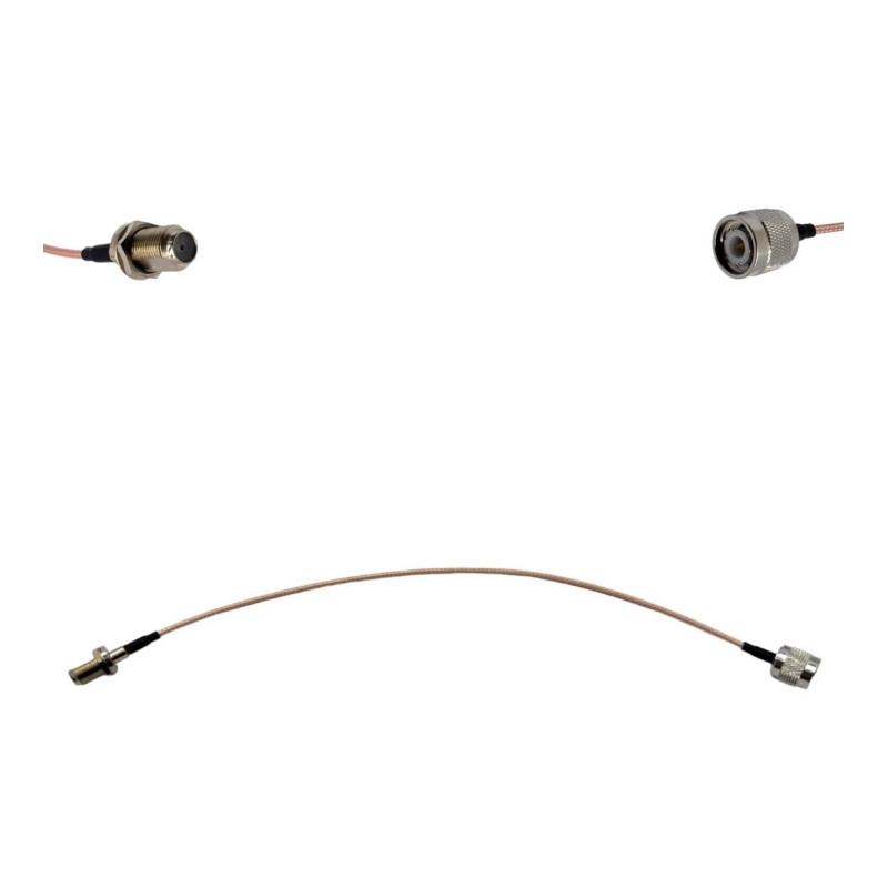 Пігтейл TNC-Male - F-Female ВЧ кабель перехідник RG316 довжина 30 см