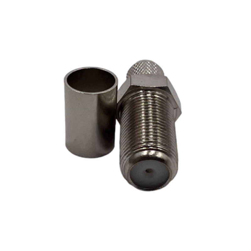 Роз'єм F-female на кабель 5D-FB