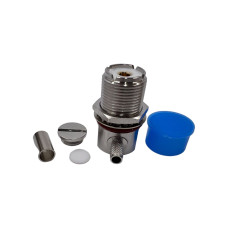 Роз'єм UHF-Female (SO239) на кабель RG-58 під обтиск, кутовий Роз'єм UHF-Female (SO239) на кабель RG-58 під обтиск, кутовий