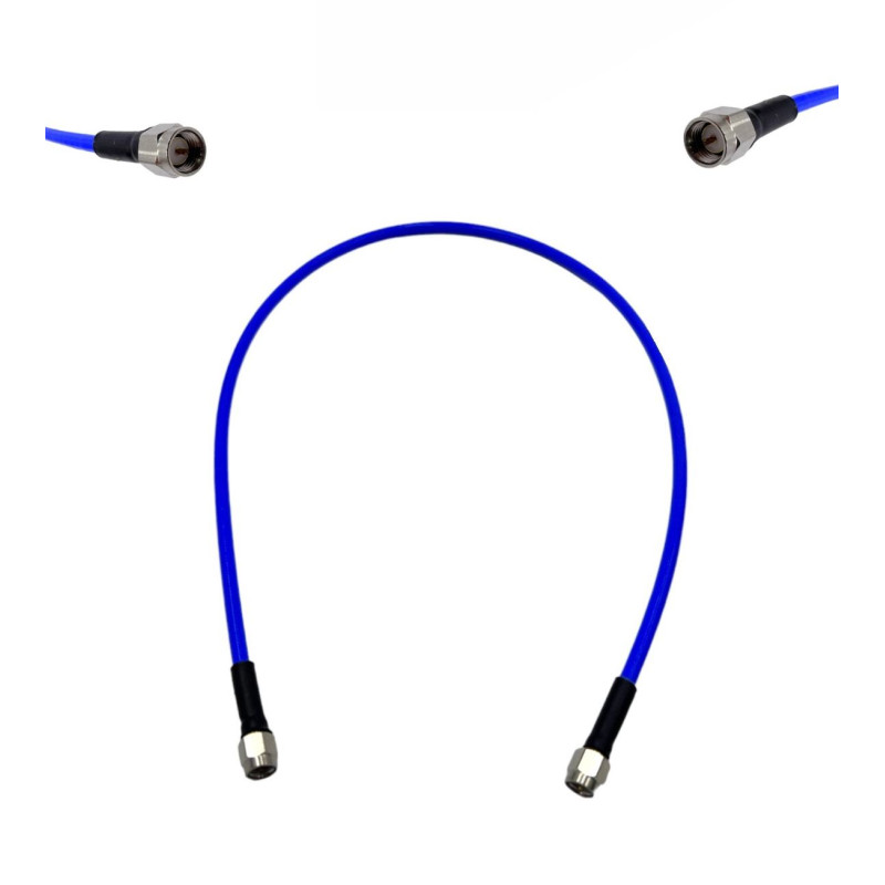 Пигтейл SMA-Male - SMA-Male ВЧ кабель переходник RG402 длина 50 см