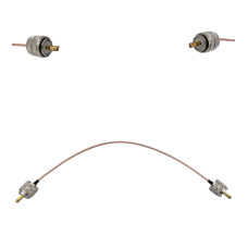 Пігтейл UHF-Male - UHF-Male ВЧ кабель перехідник RG316 довжина 30 см Пігтейл UHF-Male - UHF-Male ВЧ кабель перехідник RG316 довжина 30 см