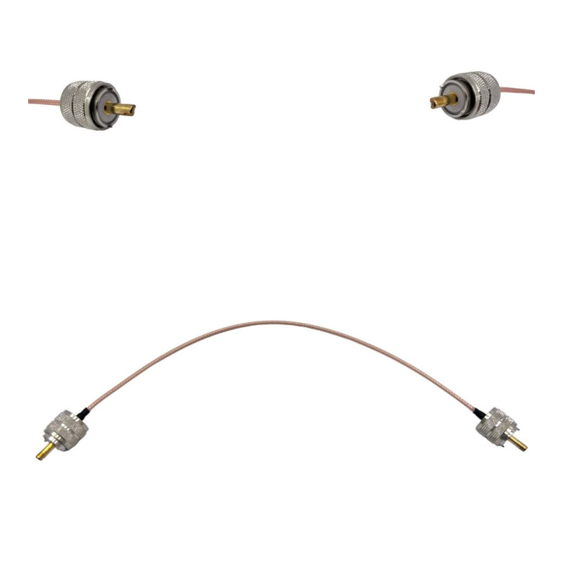 Пігтейл UHF-Male - UHF-Male ВЧ кабель перехідник RG316 довжина 30 см