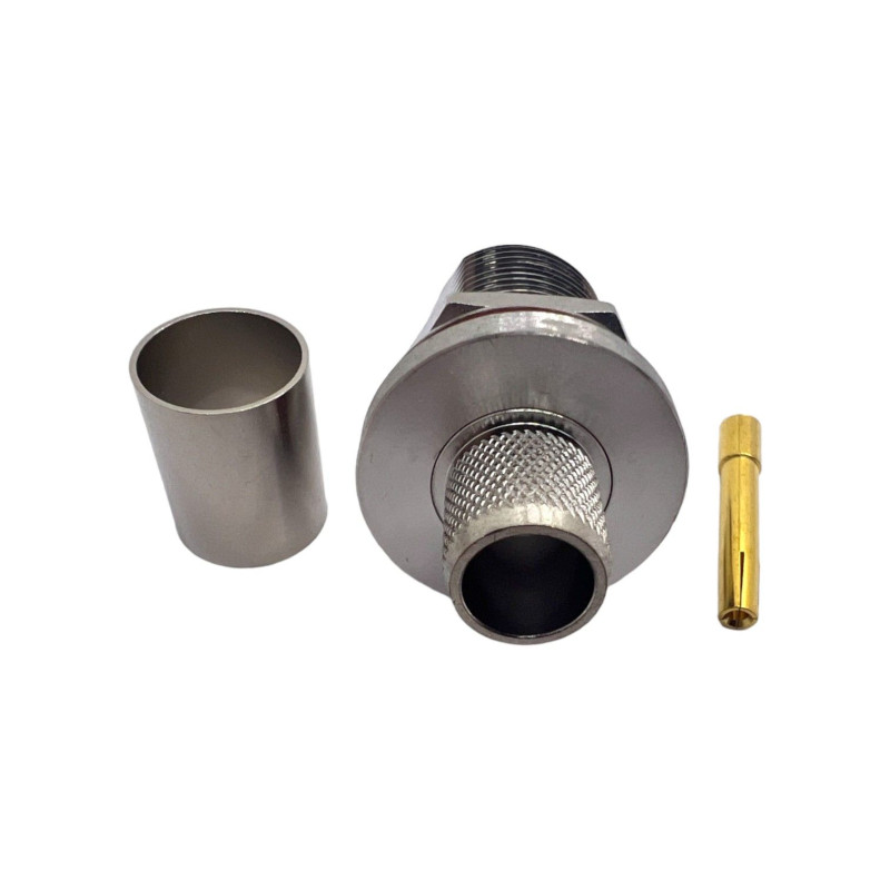 Роз'єм N-Type-Female-bulkhead на кабель RG8