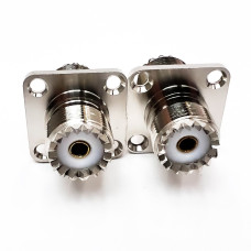 Перехідник UHF-Female - UHF-Female (конектор мама - мама) фланцевий Перехідник UHF-Female - UHF-Female (конектор мама - мама) фланцевий