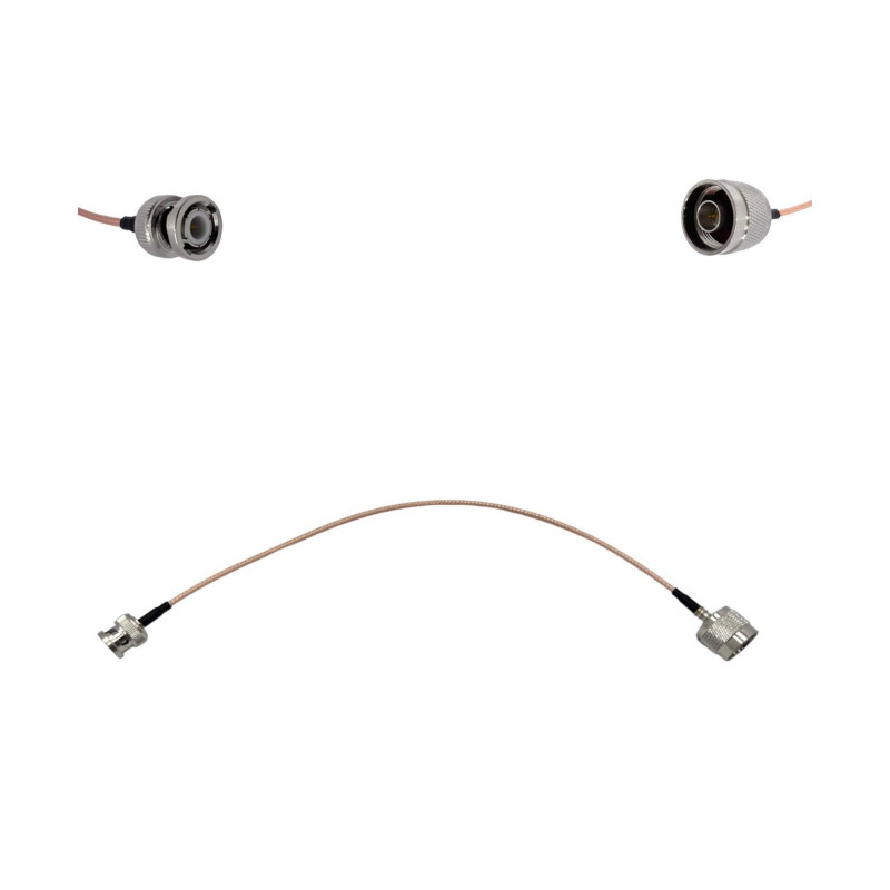 Пігтейл BNC-Male - N-Type-Male ВЧ кабель перехідник RG316 довжина 30 см