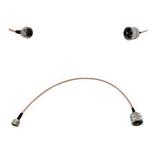 Пігтейл F-Male - UHF-Male ВЧ кабель перехідник RG316 довжина 30 см