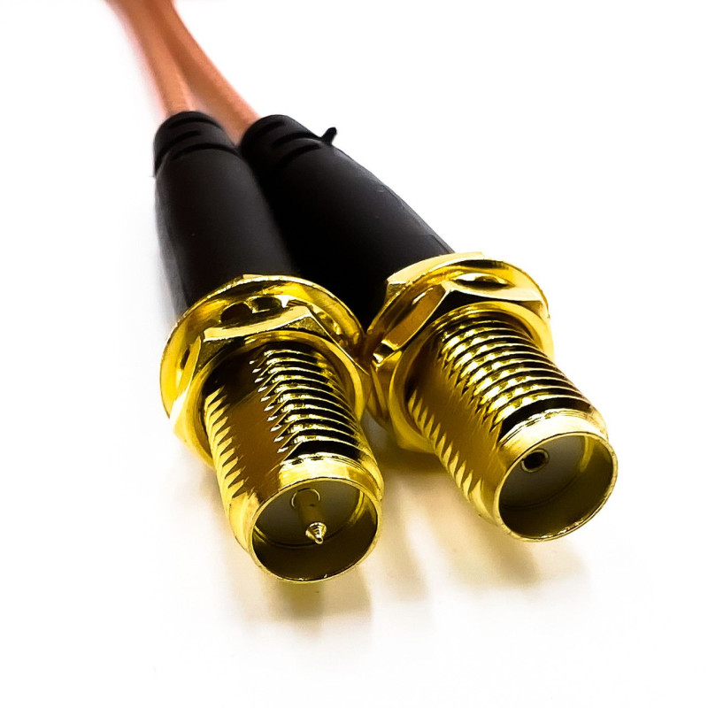 Пігтейл SMA-Female - RP-SMA-Female ВЧ кабель перехідник RG316 довжина 30 см