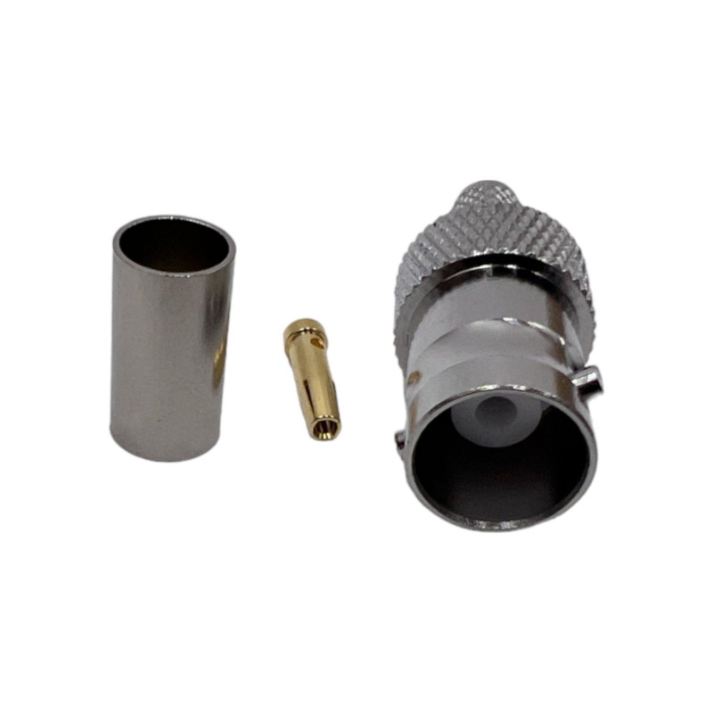 Роз'єм BNC-Female на кабель RG400 під обтиск