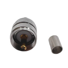 Роз'єм UHF-Male папа на кабель LMR240 під обтиск Роз'єм UHF-Male папа на кабель LMR240 під обтиск