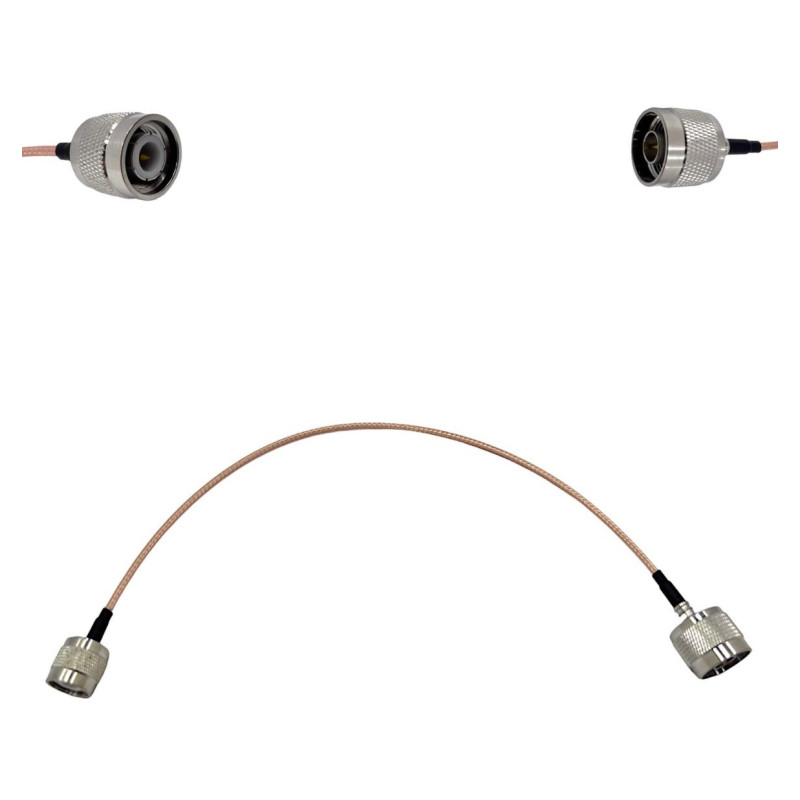 Пігтейл TNC-Male - N-Type-Male ВЧ кабель перехідник RG316 довжина 30 см