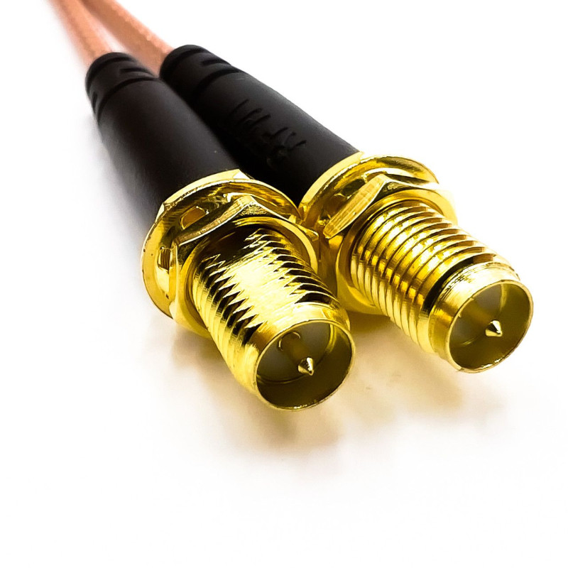 Пигтейл RP-SMА-Female - RP-SMA-Female ВЧ кабель переходник RG316 длинна 30 см