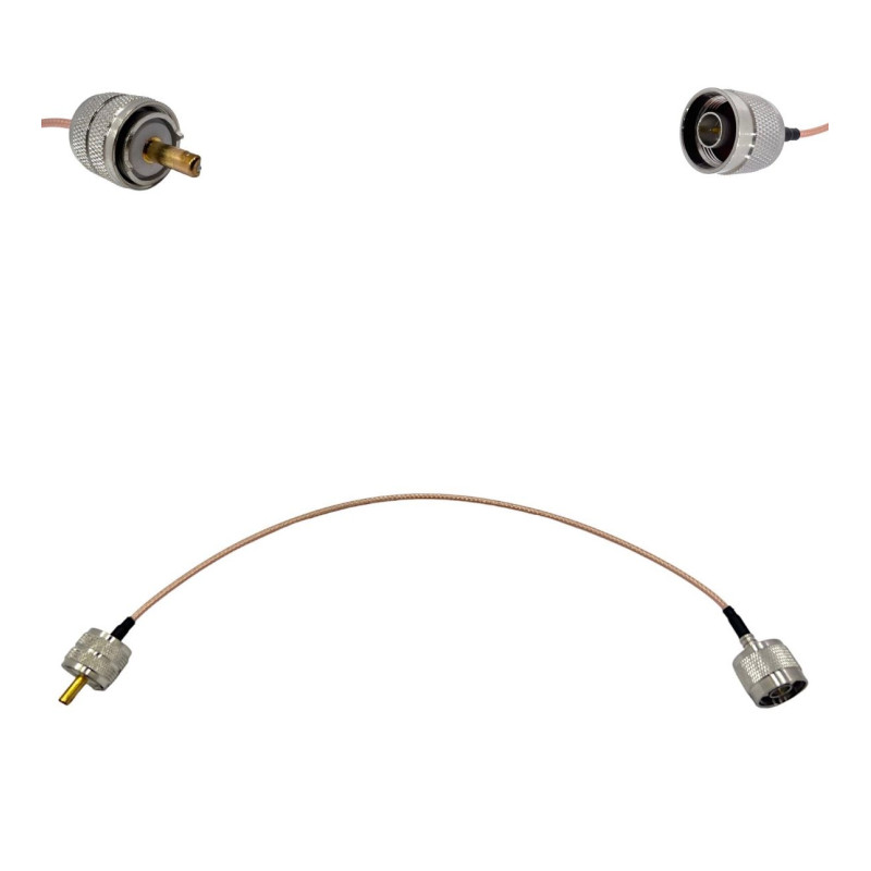Пігтейл UHF-Male - N-Type-Male ВЧ кабель перехідник RG316 довжина 30 см